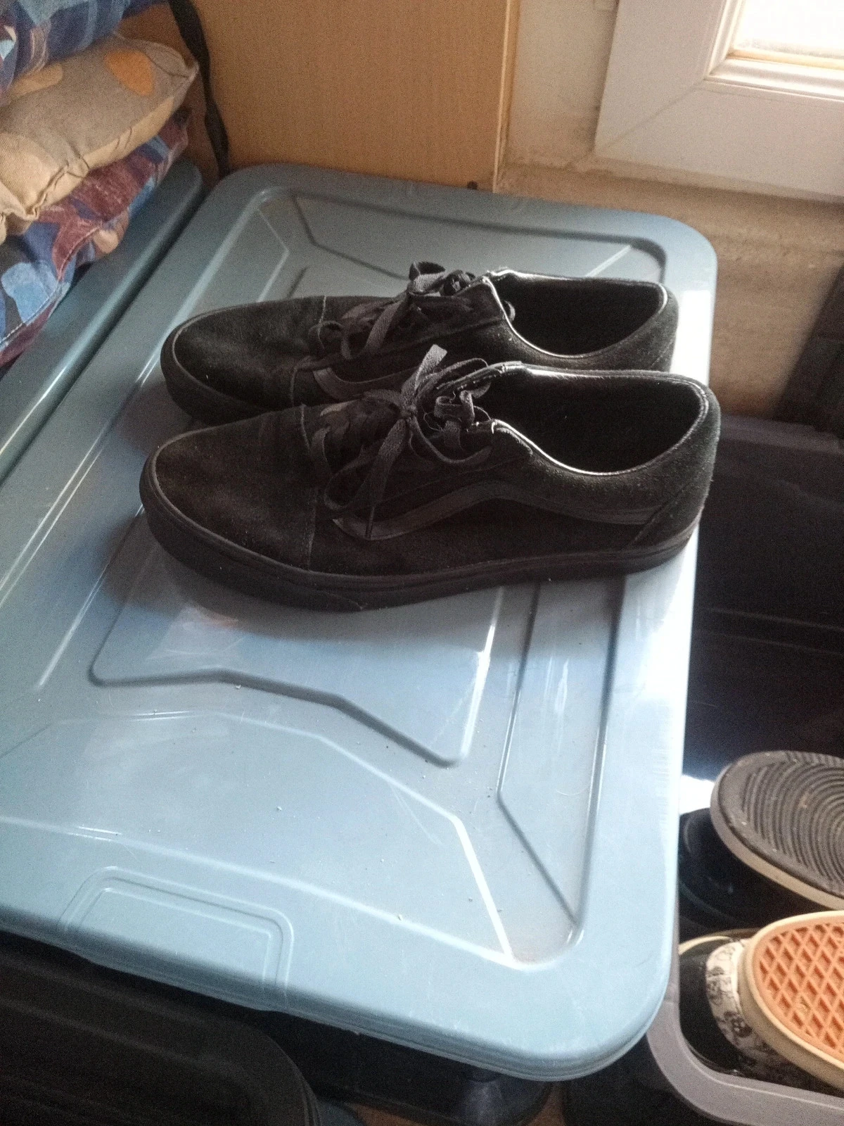 Zapatillas Vans Old Skool Suede – Todas Negras Triple Black Talla 44 – photo 5